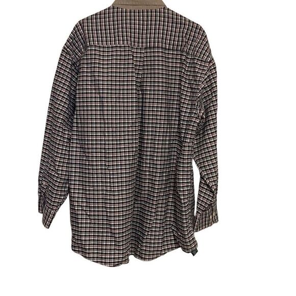 Hunt Club Men's Green Red Checkered Long Sleeve Button Down Cotton Shirts Size 3 - Picture 5 of 5